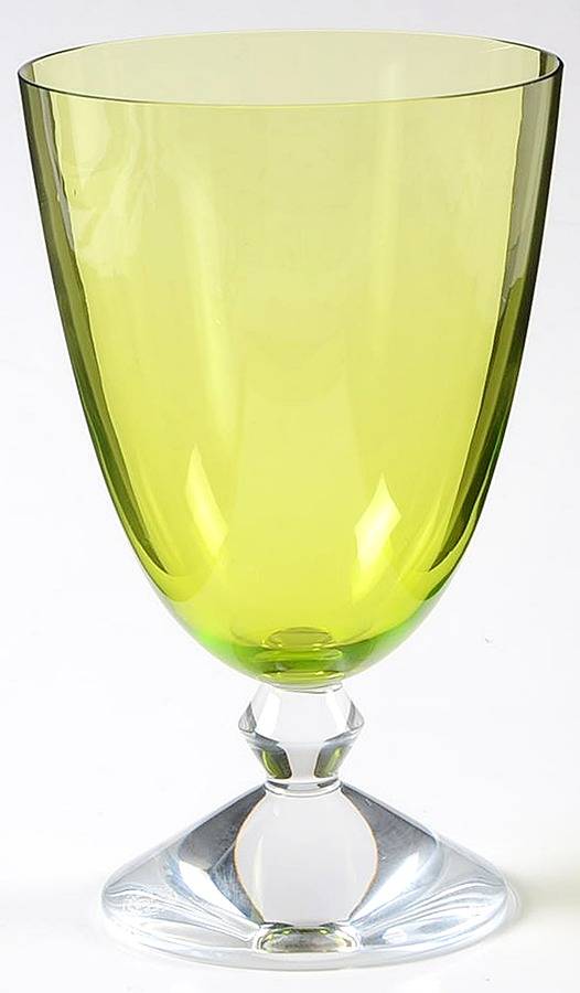Vega Olive Green Water Goblet by Baccarat-1