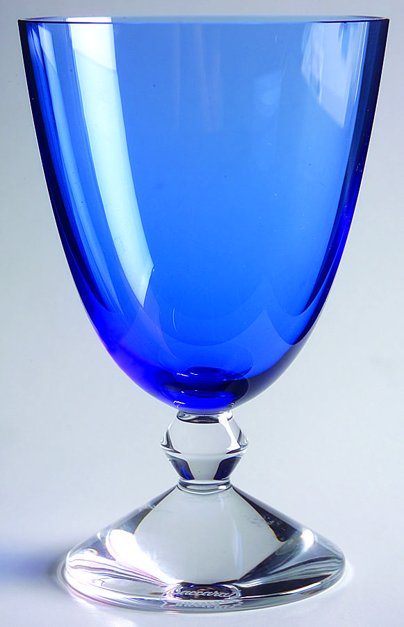 Vega Cobalt Blue Water Goblet by Baccarat-1