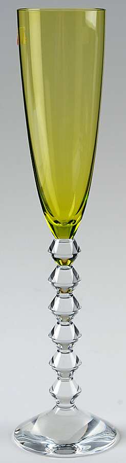 Vega Olive Green Fluted Champagne by Baccarat-1