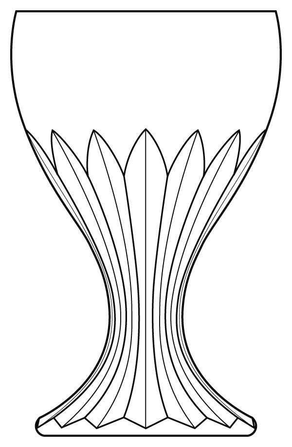 Vendome Water Goblet by Baccarat-1