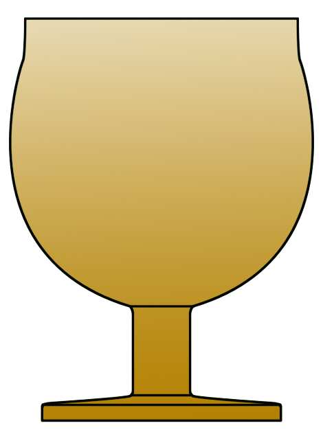 Capers Amber Water Goblet by Block-1