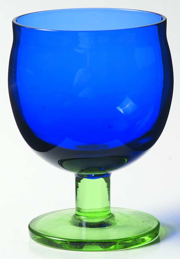 Capers Blue and Green Wine Glass by Block-1