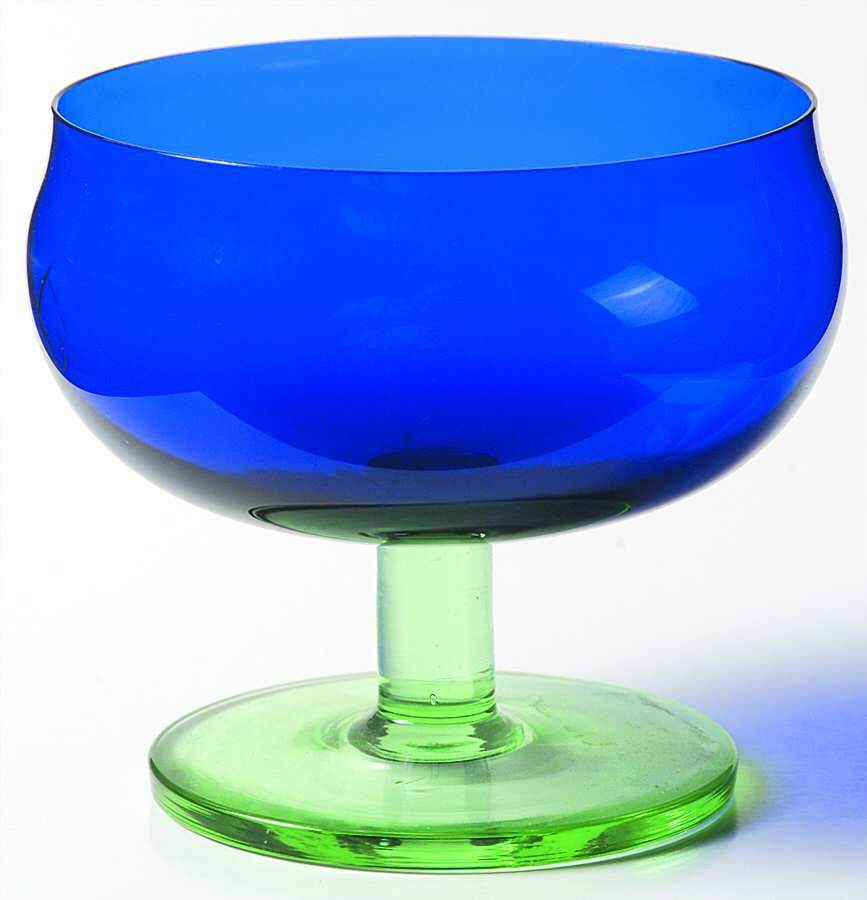 Capers Blue and Green Champagne/Tall Sherbet by Block-1