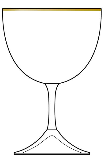 Espana Oro Water Goblet by Block-1