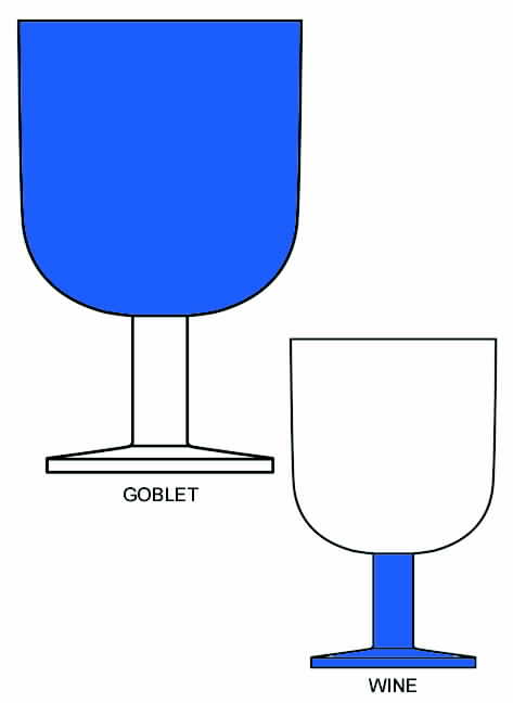 Harmony Cobalt Wine Glass by Block-1