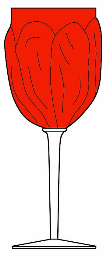 Tulipa Ruby Water Goblet by Block-1
