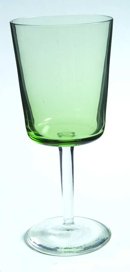 Watercolors Green Water Goblet by Block-1