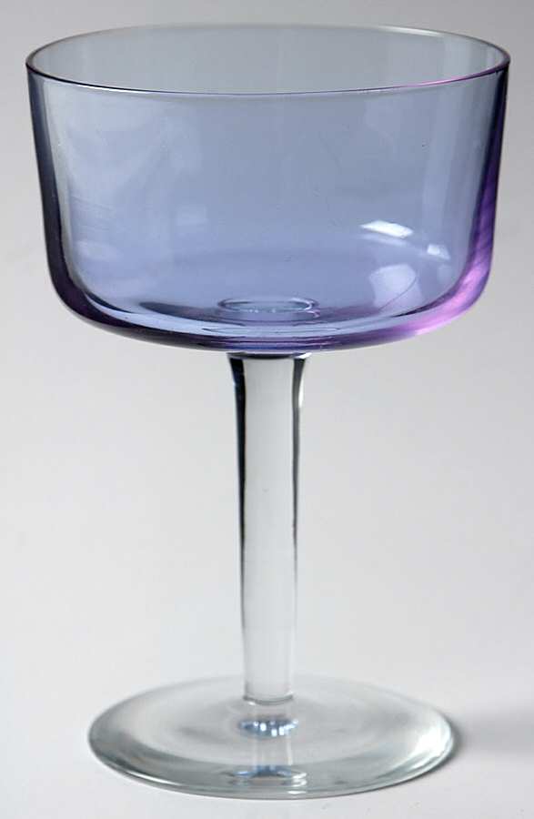 Watercolors Lilac (Twilight) Champagne/Tall Sherbet by Block-1