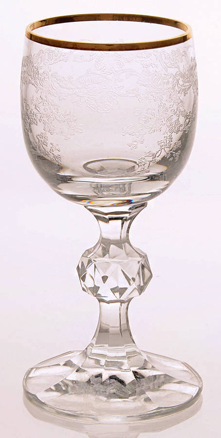 Queen's Lace Cordial Glass by Bohemia Crystalex-1