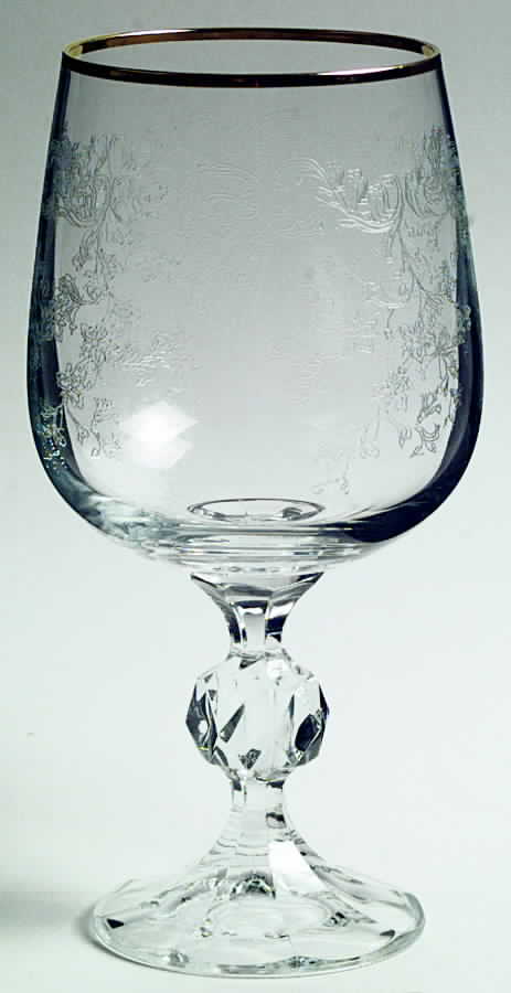 Queen's Lace Water Goblet by Bohemia Crystalex-1