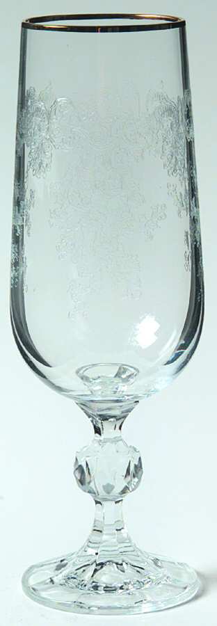 Queen's Lace Fluted Champagne by Bohemia Crystal-Crystalex-1