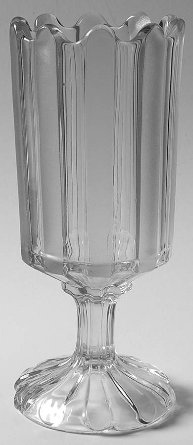 Frosted Ribbon Celery Vase by Bakewell, Pears, Black-1