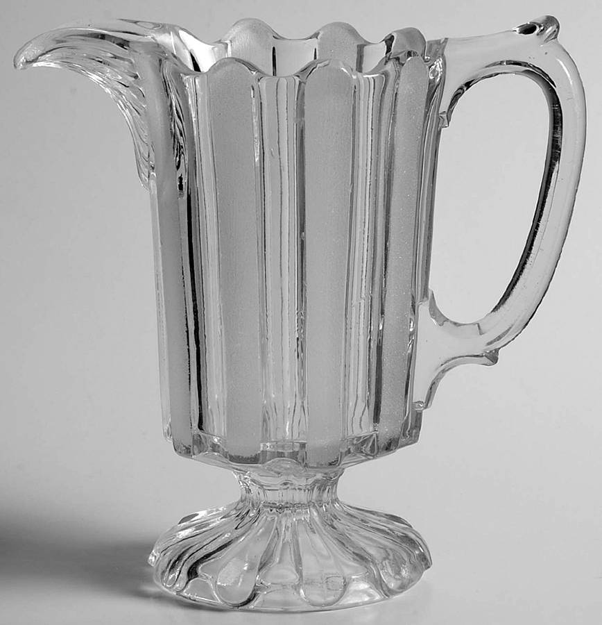 Frosted Ribbon Creamer by Bakewell, Pears, Black-1