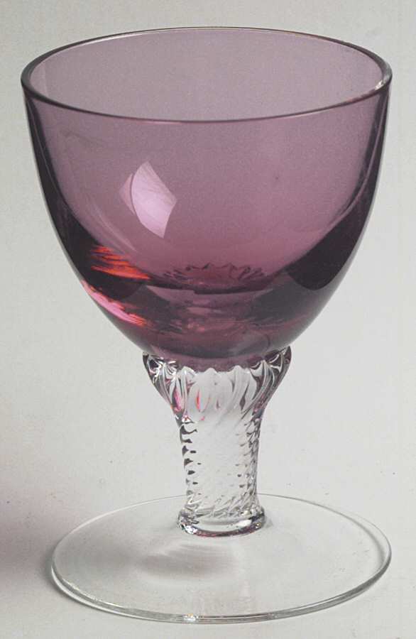 Lisa Cranberry (Non Optic) Cordial Glass by George Borgfeldt-1