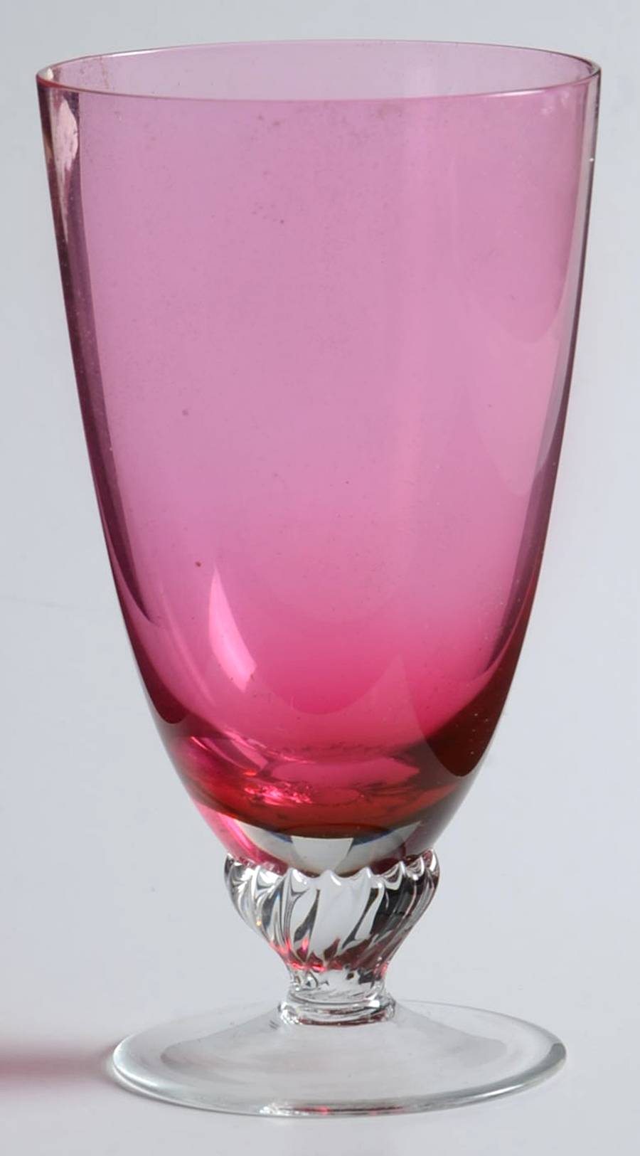 Lisa Cranberry (Non Optic) Juice Glass by George Borgfeldt-1