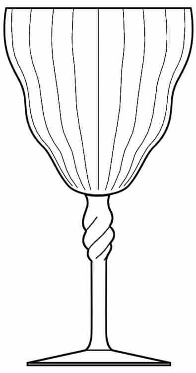 325 Clear (Narrow Optic) Water Goblet by Bryce-1