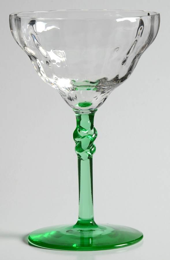 325 Green (Green Stem, Block Optic) Liquor Cocktail by Bryce-1