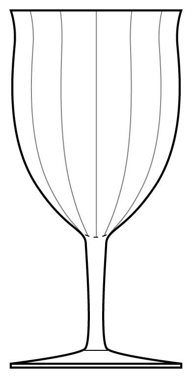390 (Straight Optic) Water Goblet by Bryce-1