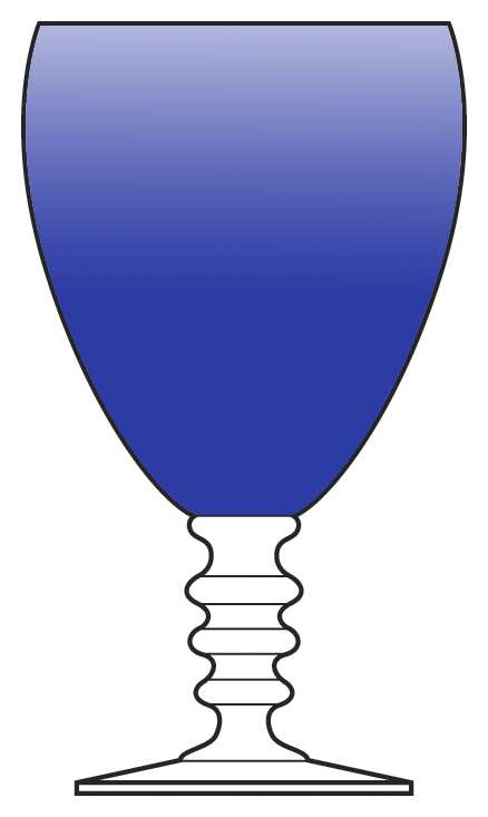 555 Blue Water Goblet by Bryce-1