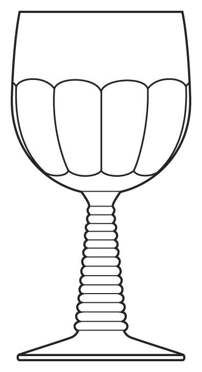 791 (Cut) Water Goblet by Bryce-1
