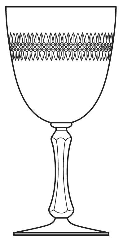 866-1 Water Goblet by Bryce-1