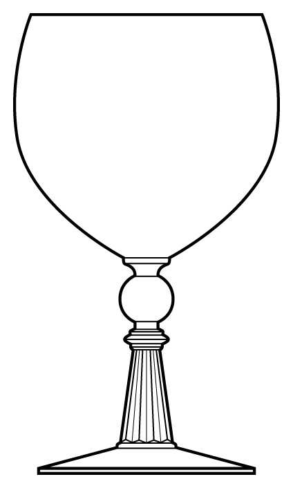 St. Moritz Clear Water Goblet by Bryce-1