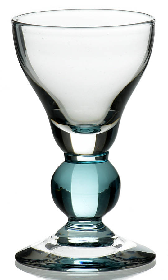886 Cerulean Blue (Ball Stem) Cordial Glass by Bryce-1