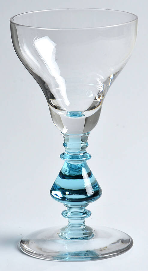 894 Blue (Blue Stem) Wine Glass by Bryce-1