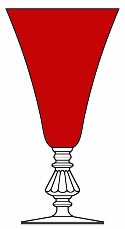 895 Ruby Water Goblet by Bryce-1