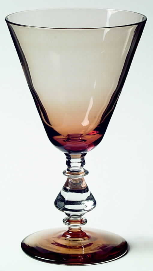 896 Amber Water Goblet by Bryce-1