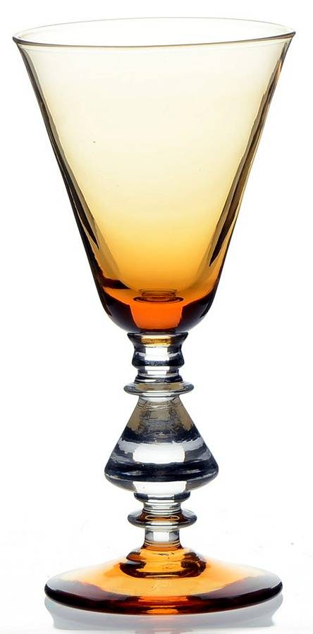 896 Amber Wine Glass by Bryce-1
