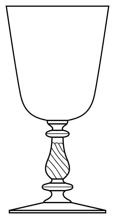 942 Clear Water Goblet by Bryce-1