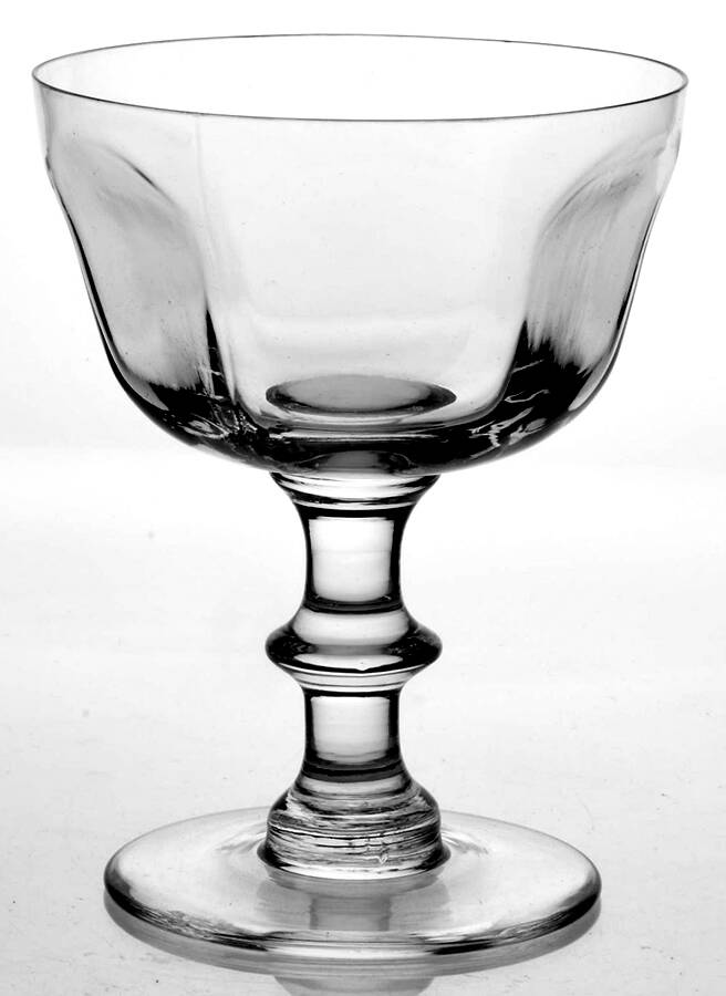 Antique Clear Champagne/Tall Sherbet by Bryce-1