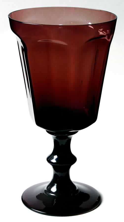 Antique Amber Water Goblet by Bryce-1
