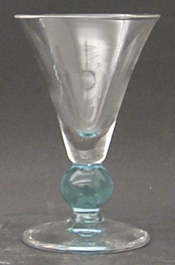 Apollo Cerulean (Blue Stem) Sherry Glass by Bryce-1