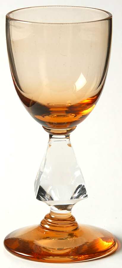 Aquarius Amber Cordial Glass by Bryce-1