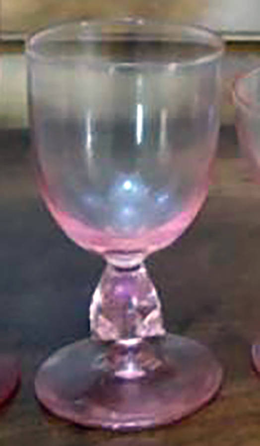 Aquarius Pink Wine Glass by Bryce-1