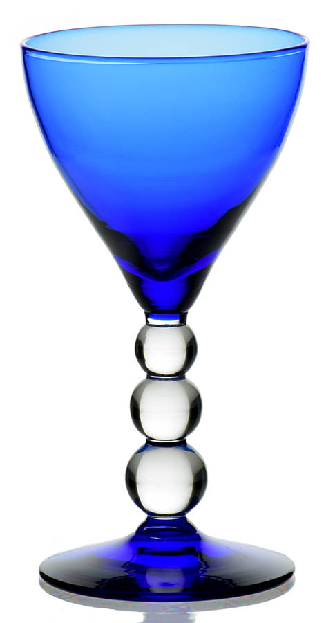 Aristocrat Cobalt Blue Wine Glass by Bryce-1