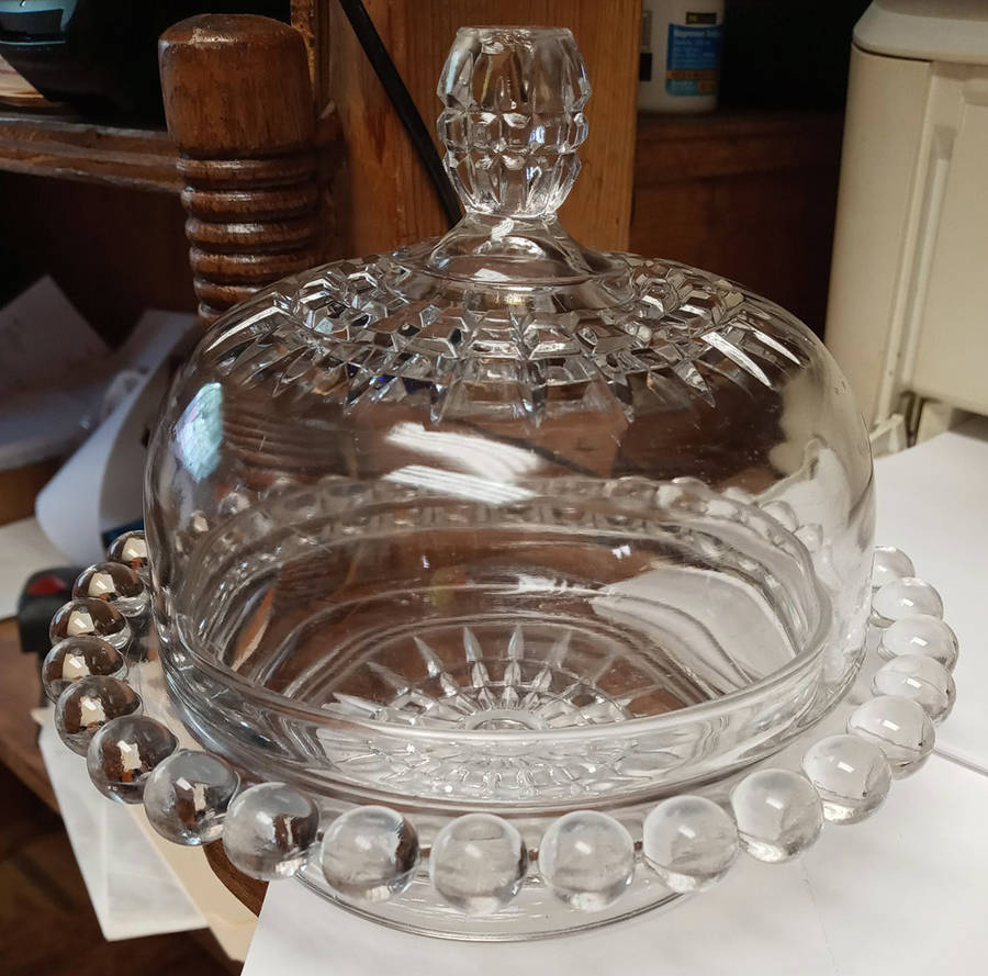 Atlas Clear Round Covered Butter by Bryce-1