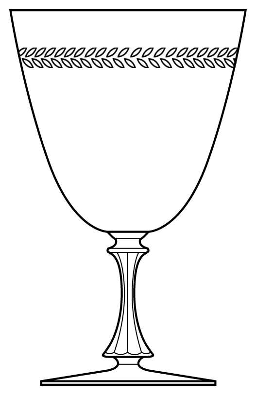 Augusta Water Goblet by Bryce-1