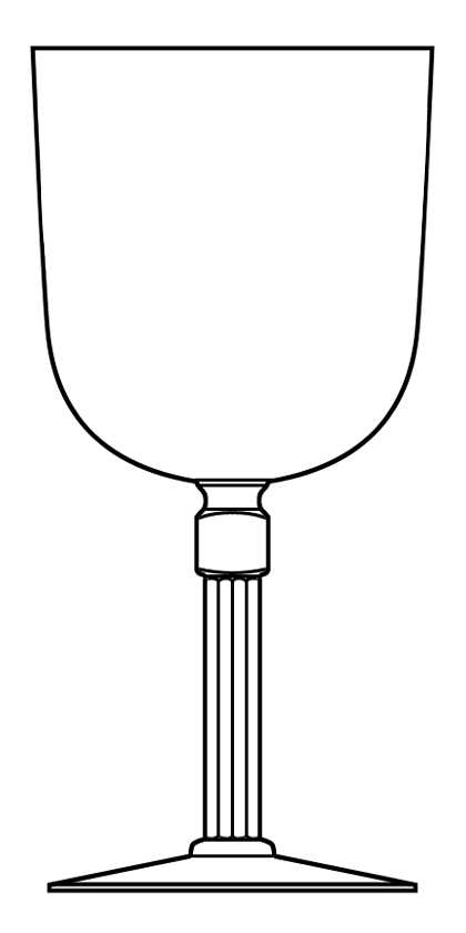 Colonnade Water Goblet by Bryce-1