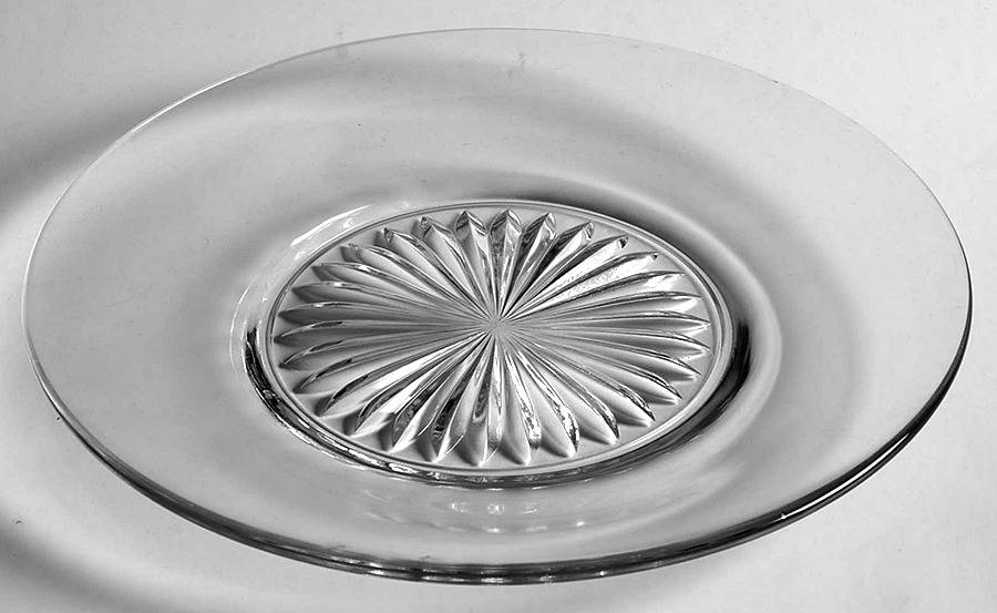 Contour Clear Luncheon Plate by Bryce-1