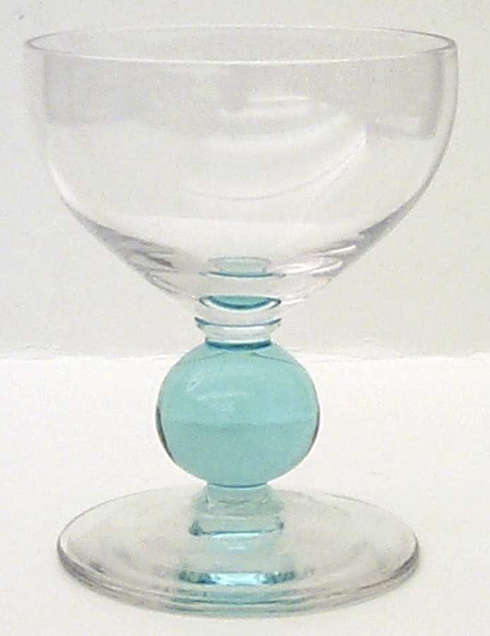 Contour Cerulean (Blue Stem) Champagne/Tall Sherbet by Bryce-1