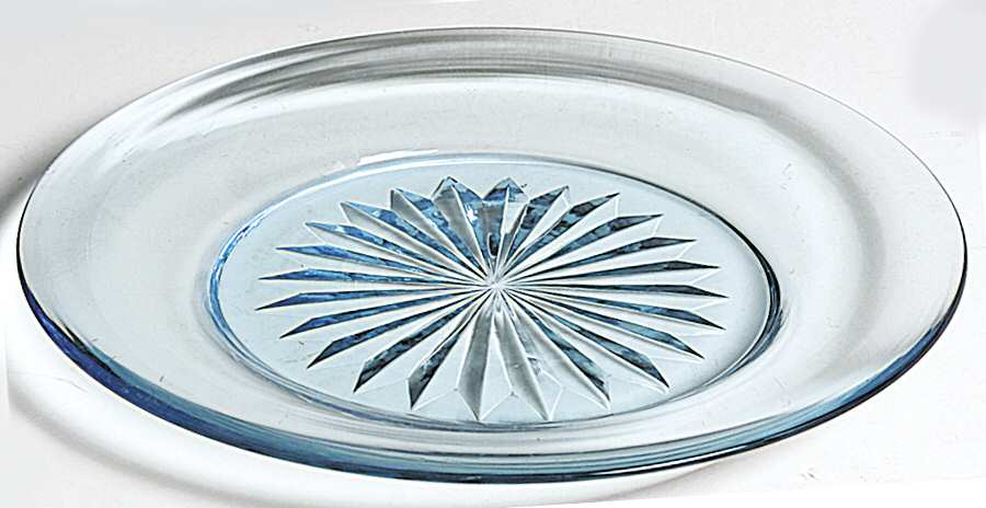 Contour Cerulean (Blue Stem) Luncheon Plate by Bryce-1