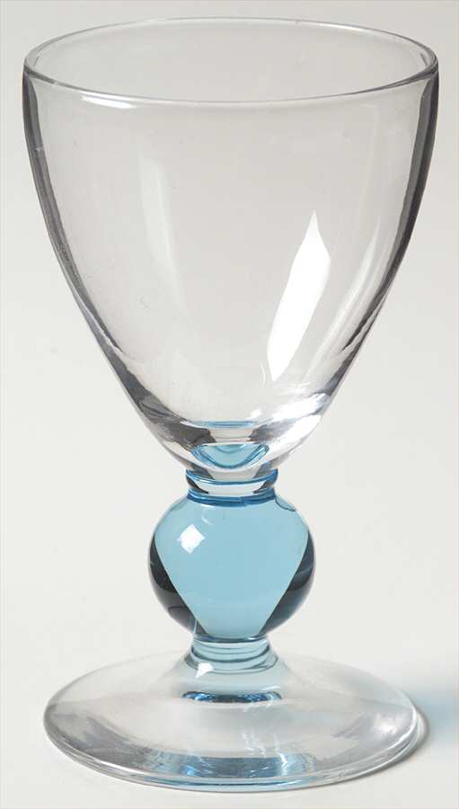 Contour Cerulean (Blue Stem) Wine Glass by Bryce-1