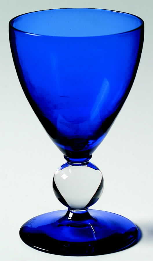 Contour Cobalt (Blue Bowl and Foot) Wine Glass by Bryce-1