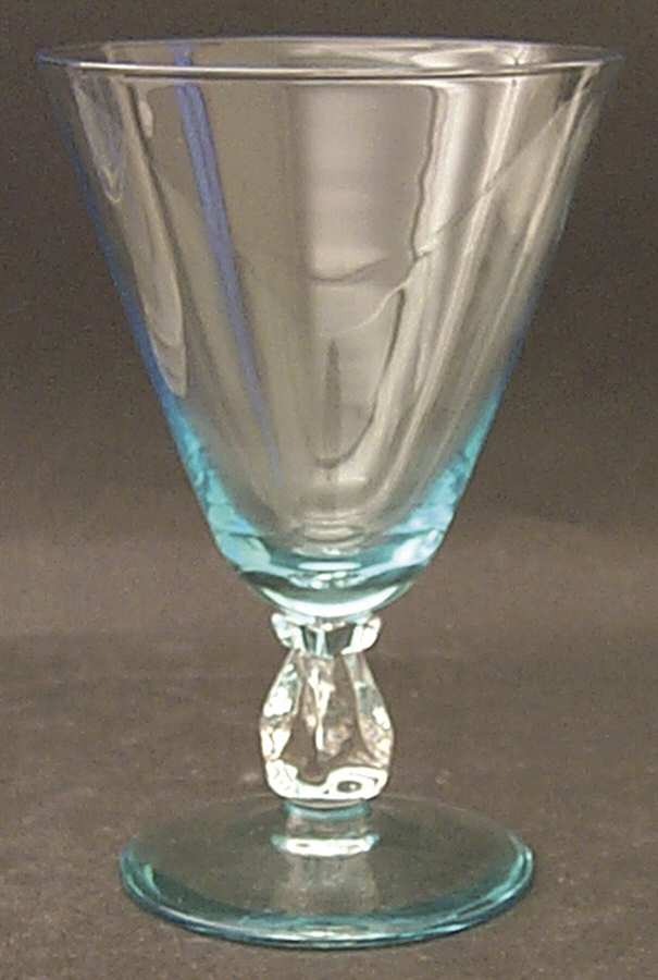 Cosmopolitan Blue (Cerulean) Water Goblet by Bryce-1