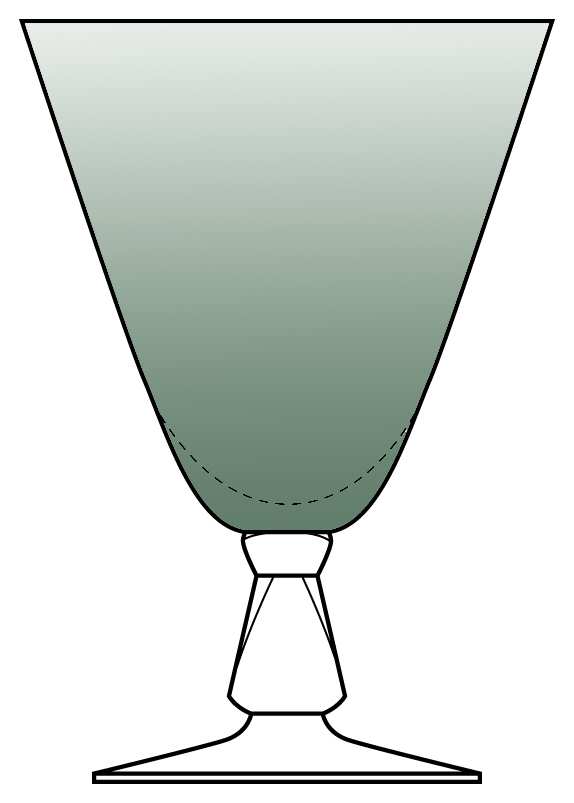 Cosmopolitan Green (Dusk) Water Goblet by Bryce-1