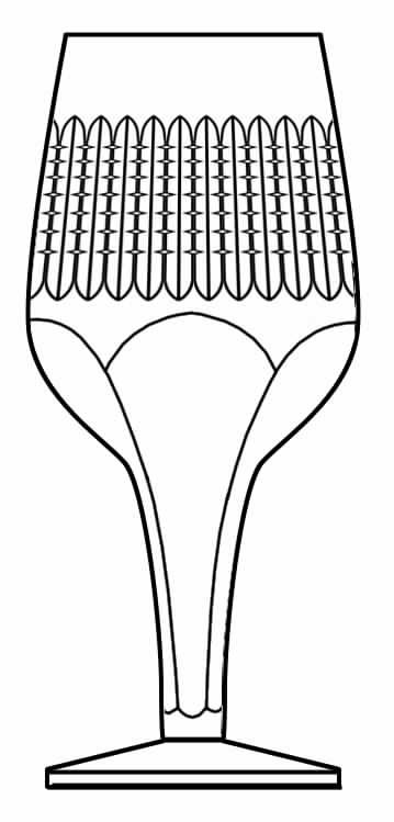 Cut 802 Water Goblet by Bryce-1