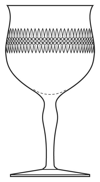 Cut 834 Water Goblet by Bryce-1